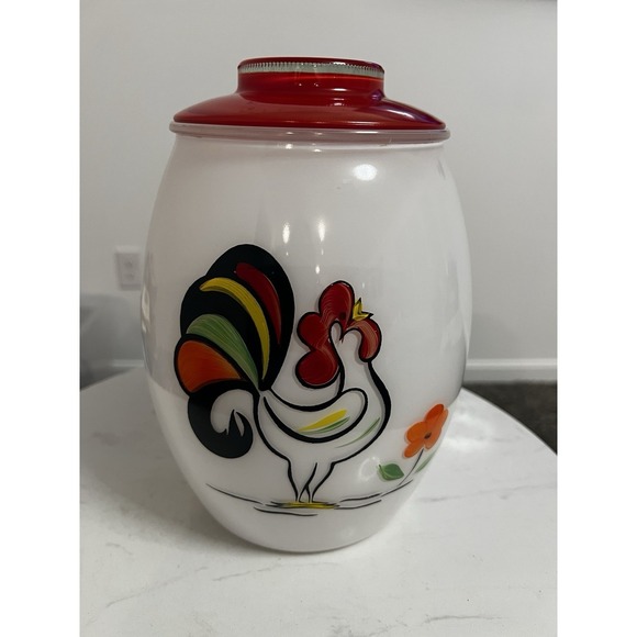 Bartlett Collins / Century Other - Vtg Bartlett Collins Cookie Jar Proud Rooster Canister Farmhouse Cottage Chicken